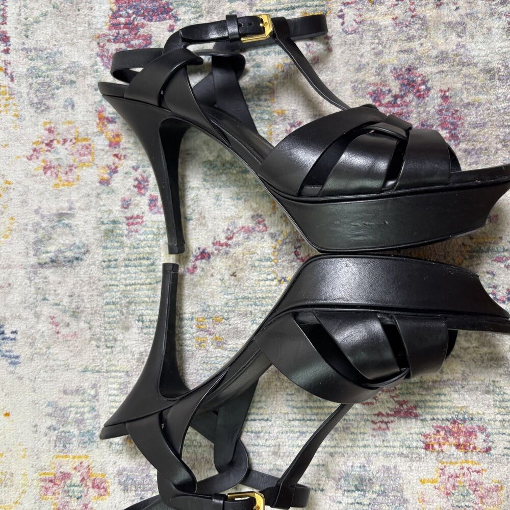 Saint Laurent Tribute Platform Sandals - Picture 5 of 13